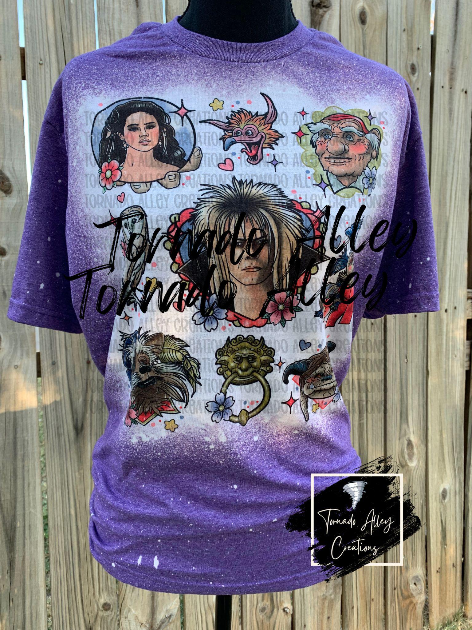 Spooky Shirt | Bleached T-Shirt | Nostalgia | Funny Tee | Goblin King | Babe with the Power | Labyrinth Shirt | Soft Tee