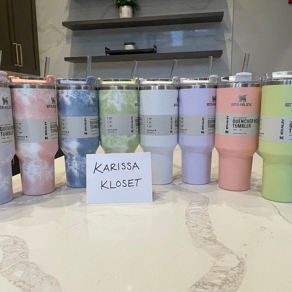 Peach Tie Dye Stanley Etsy