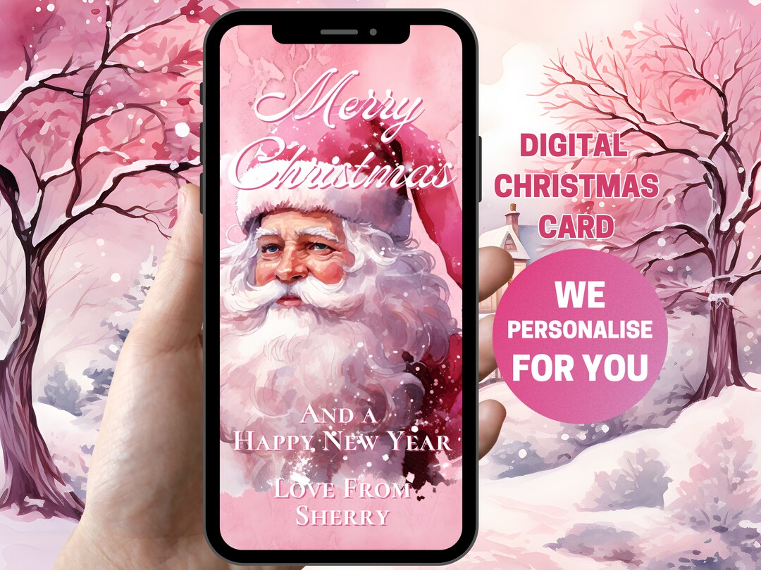 Personalised Christmas Card Digital Christmas Ecard Etsy UK