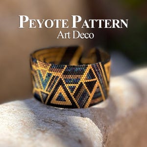 &quot;Perlen Armbänder Muster, Miyuki Delica Armband &quot;&quot;ART Deco&quot;&quot;, Even-count Peyote Stitch Muster.&quot;