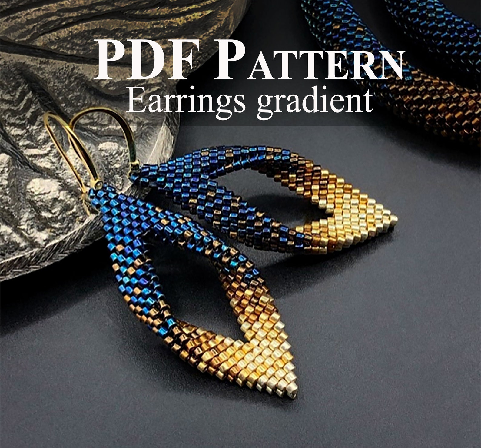 Bead Earrings Pattern PDF Pattern Bead Earrings Seed Bead Earrings