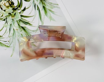 Fantasy purple hair clips, elegant hair barrette for women, acetate sheet hair claw, bridal shower hair clip, hair accessories for girl