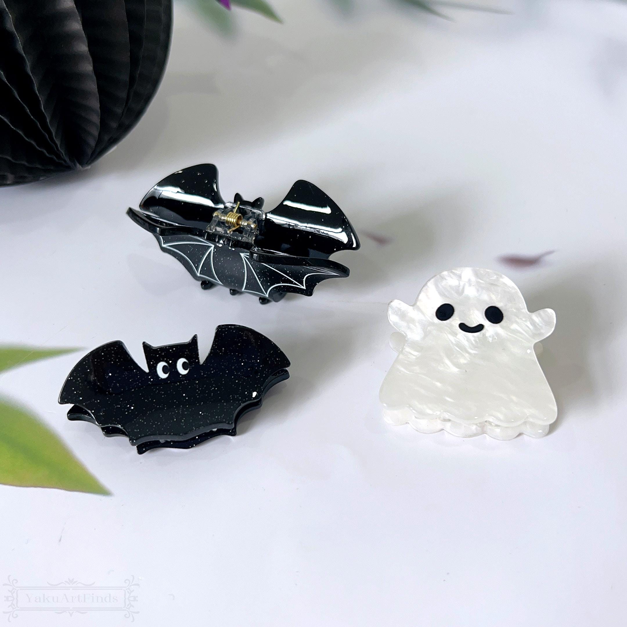 Halloween Pumpkin Bat Hair Clips,fun Ghost Hair Claws 