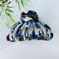 Blue tortoise hollow hair claw clips, large pumpkin hair claw for women, acetate sheet hair barrette, summer hair clip, hair accessories product logo