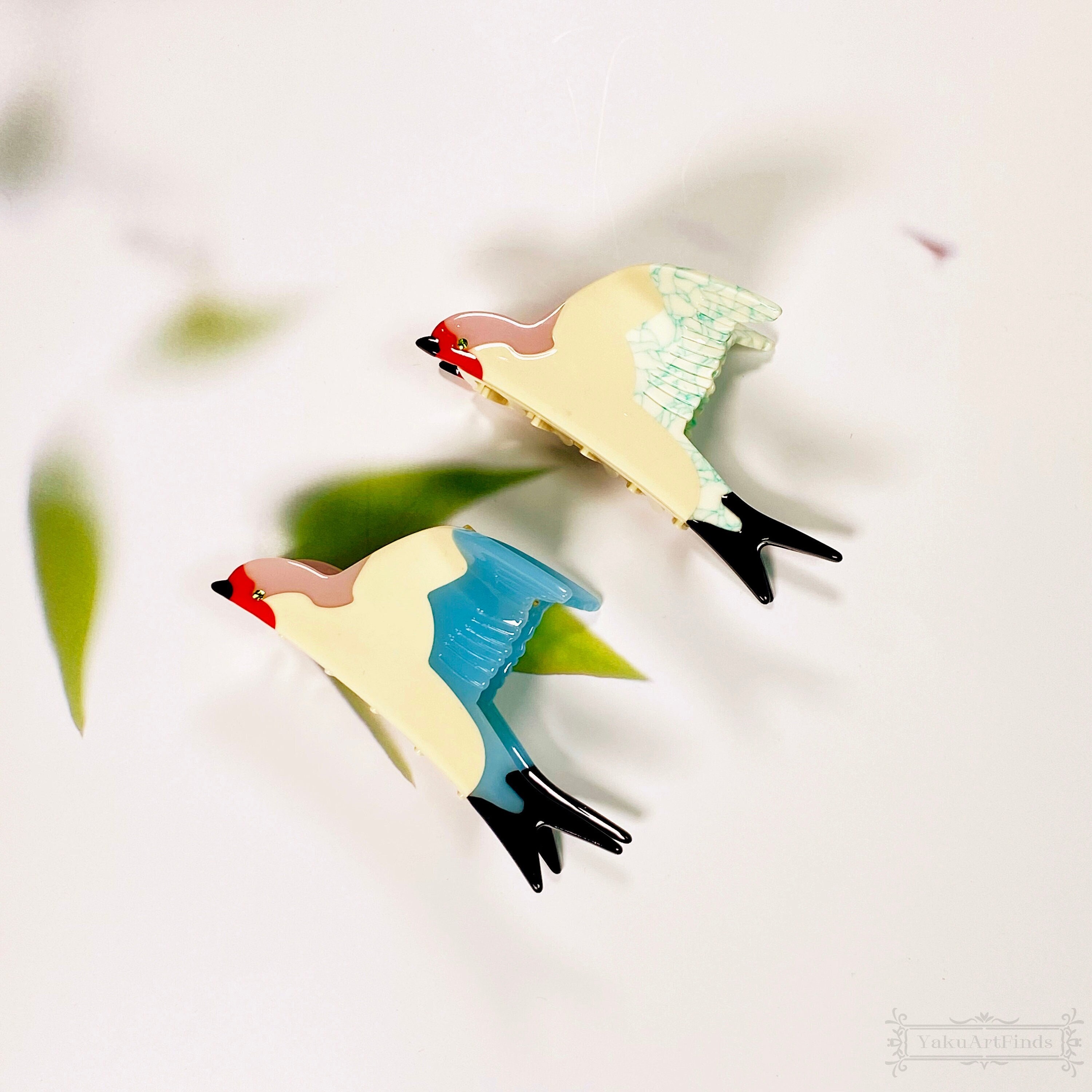 Cute Swallow Hair Claws,Funny Swallow Hair Clips,Acetate Hair Claws,Funny Hair Crab,Hair Accessories For Girl,Adorable Bird Hair Clamps,Gift