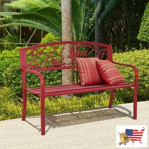 Patio garden bench park yard outdoor furniture seating for outdoor powerful capacity