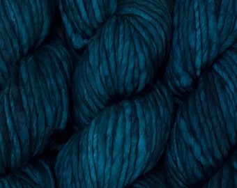 Turkist Blue Merino Wool - Fiori Grande