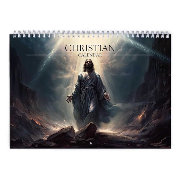 Christian 2024 Wall Calendar Etsy