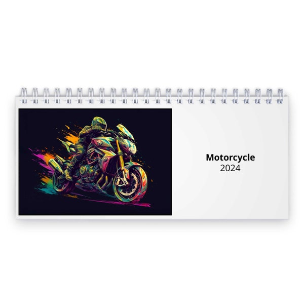 Motorcycle Calendar 2024 Etsy