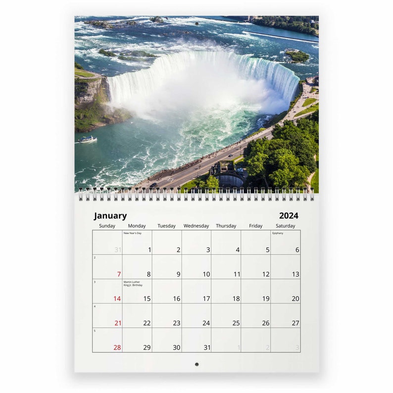 Niagara Falls 2024 Wall Calendar IDW24118 Etsy
