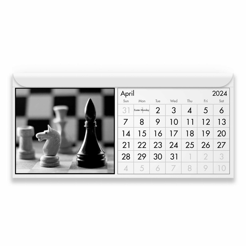 Chess 2024 Calendar IDM24058 Etsy