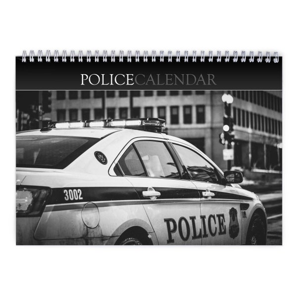 Police Wall Calendar Etsy