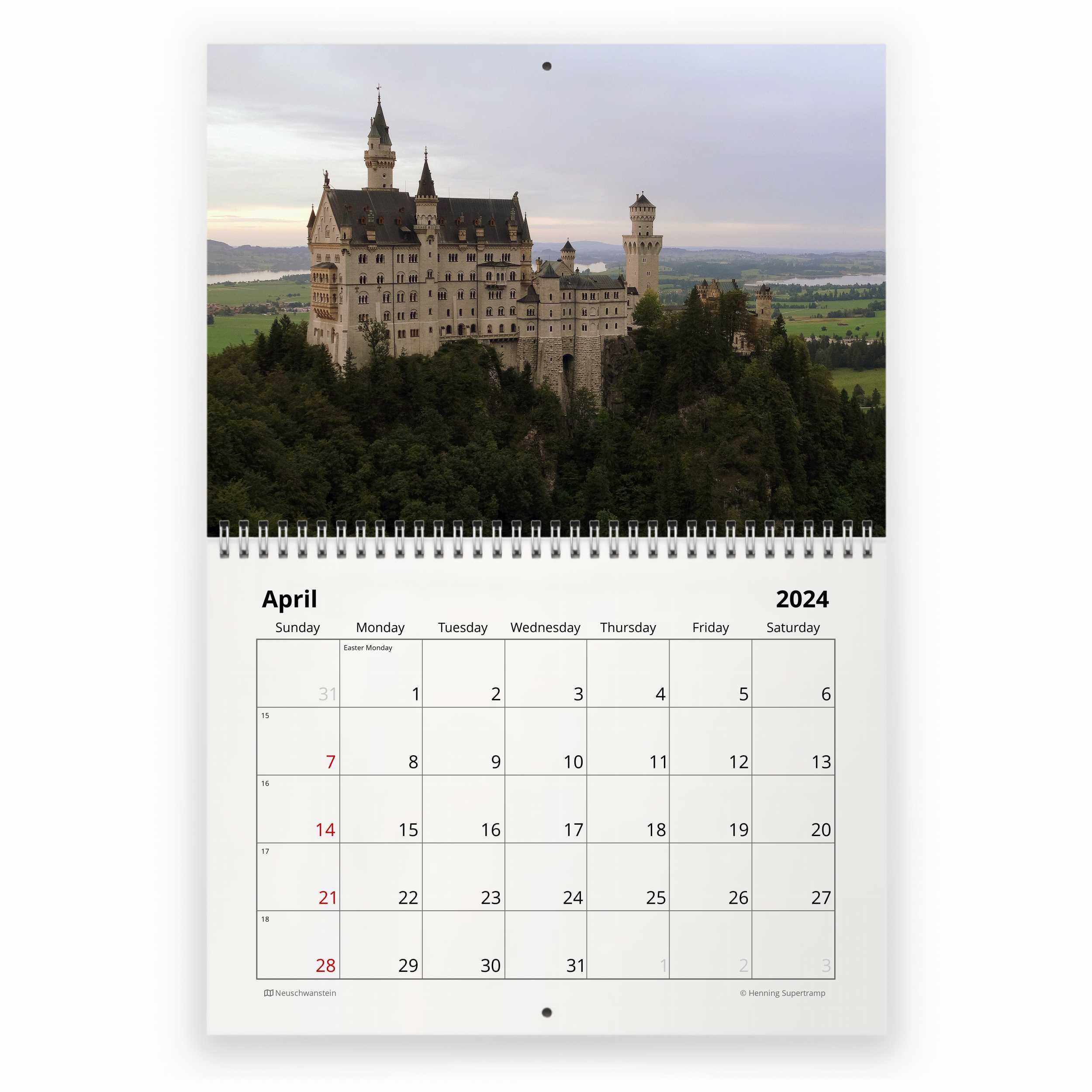 Bavaria 2024 Wall Calendar IDW23083 Etsy