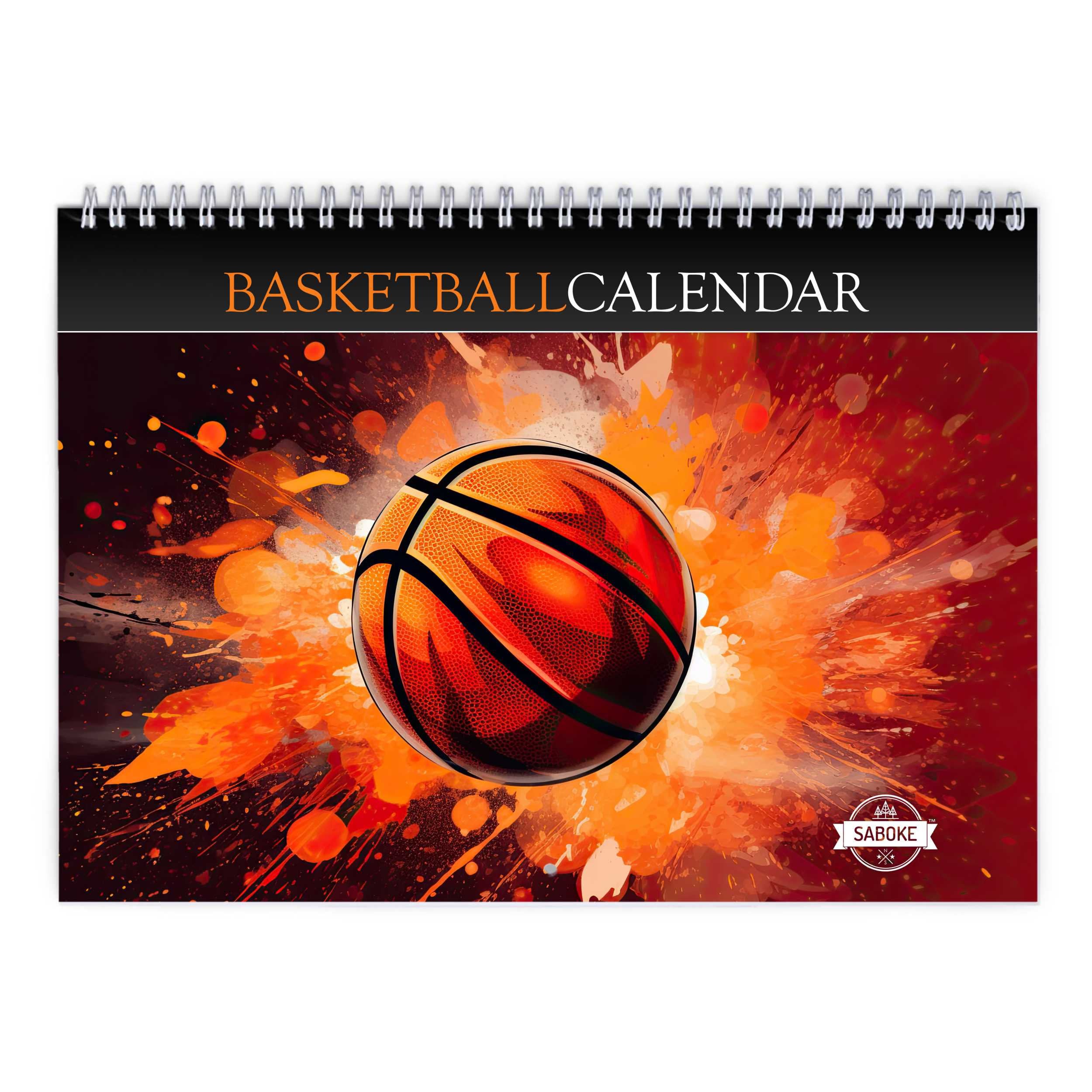 Basketball 2024 Wall Calendar ID:W24104 - Etsy
