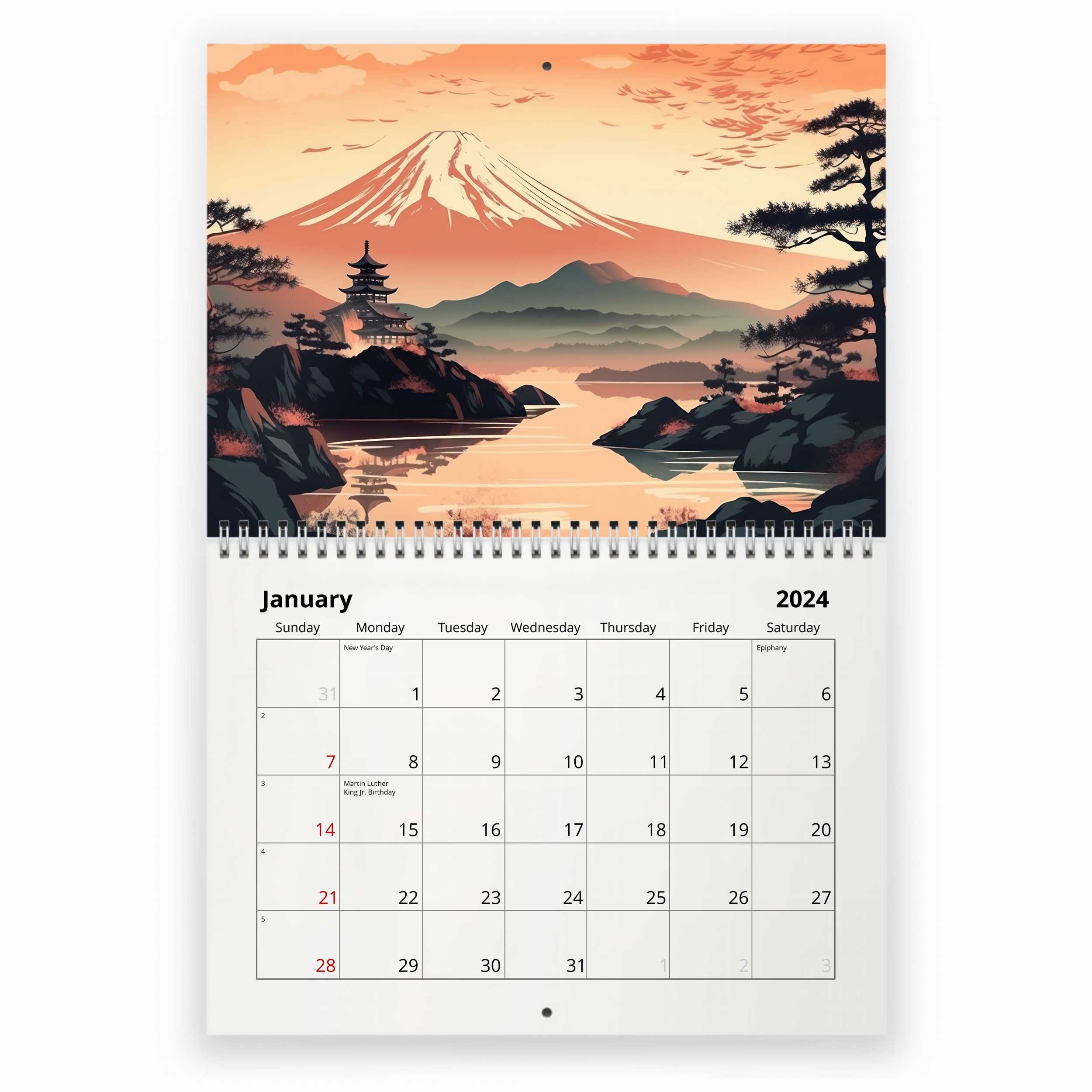 Zen 2024 Wall Calendar 