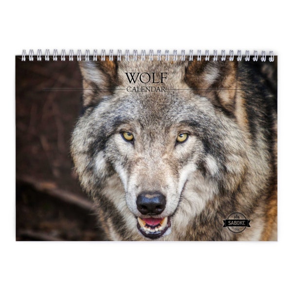 2024 Wolf Calendar Etsy