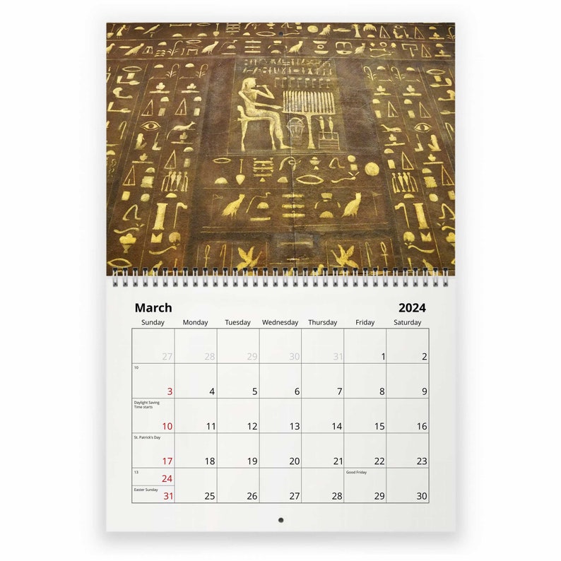 Egypt 2024 Wall Calendar ID:W24114 - Etsy