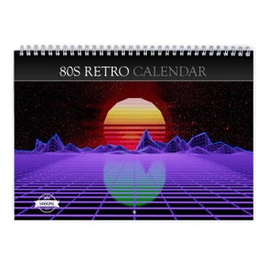 80s Retrò Calendario da parete 2025