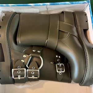 Jeffrey Campbell Army Green ‘Jellies’ Ankle Boots EU Women’s Size 37 / US Women’s Size 6