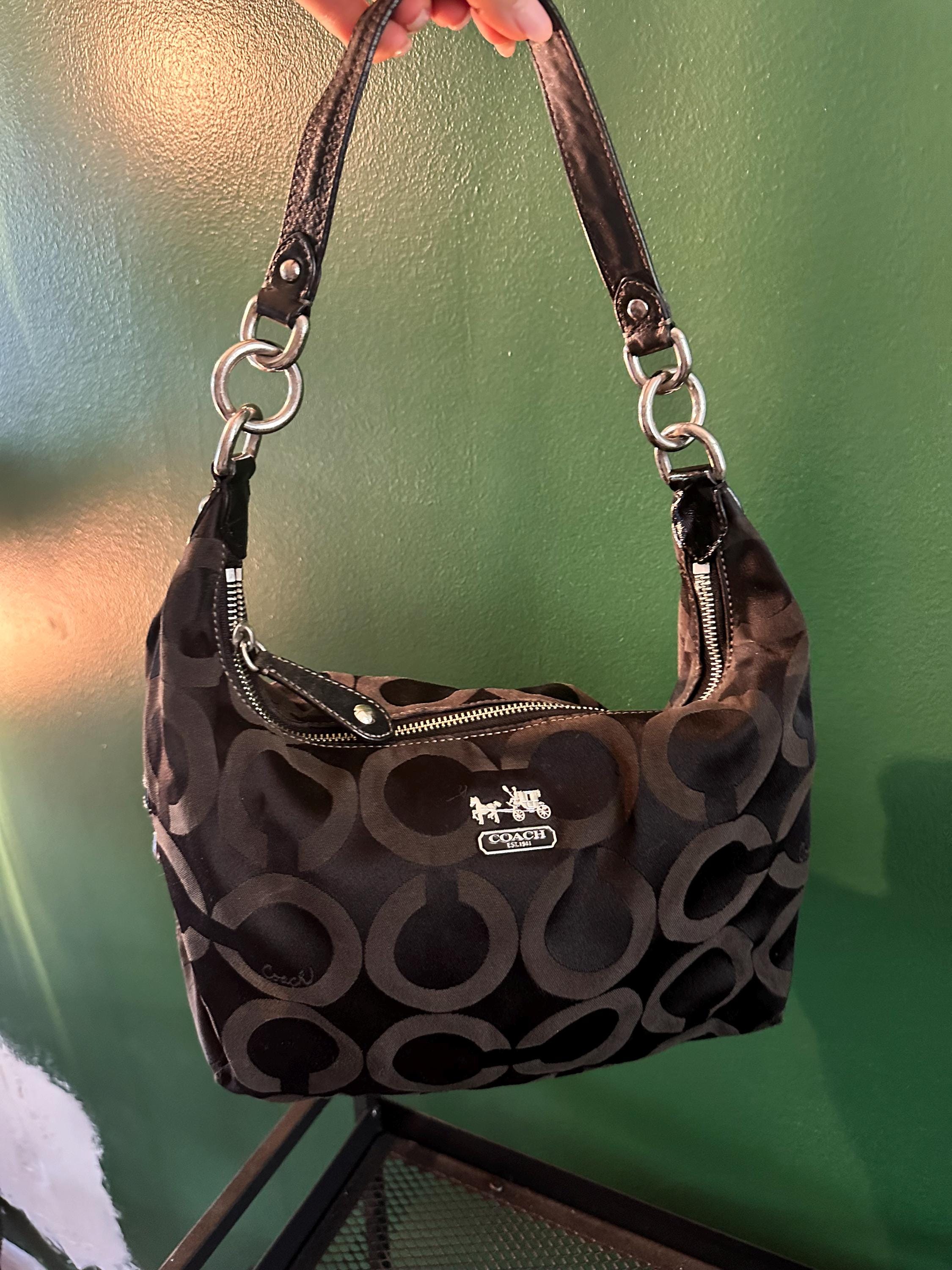 Coach Madison Maggie Op Art Shoulder Bag - Etsy