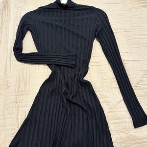 reformation black long sleeve dress Sexy Big size 6XL Fat MM Woman dress Summer casual black and white str –  Mega Mart Center main image 0