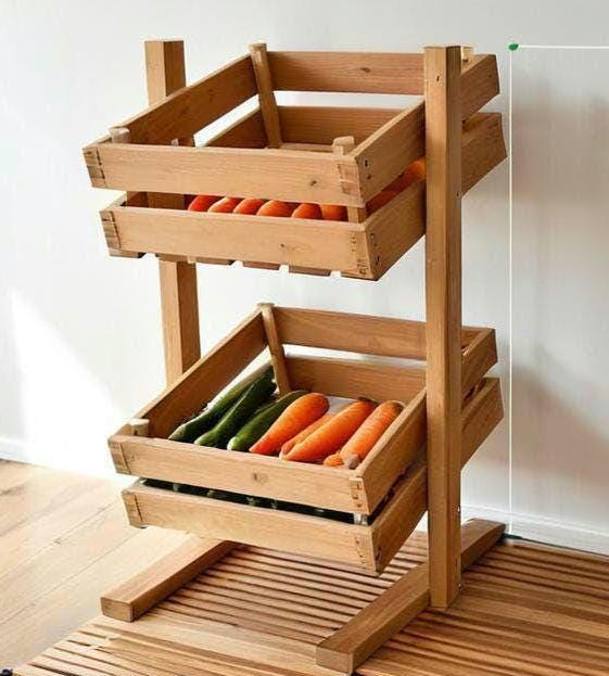 DIY Wooden Free Shelf Standing/storage Rack Plan/portable Shelf