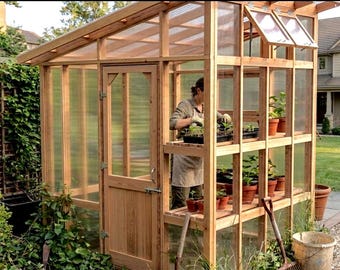 8x8 DIY Gewächshaus Pläne Mit Garten Regalen Pdf Buch Digitaler Download
