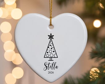 Personalized Christmas Ornaments - Custom Christmas Name Ornaments - Kids Name Christmas Gift - Christmas Tree Ornament for Family 2026