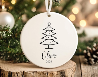 Personalized Christmas Ornaments - Custom Christmas Name Ornaments - Kids Name Christmas Gift - Christmas Tree Ornament for Family 2026