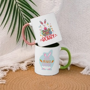 Custom Easter Bunny name Mug Personalized Easter Coffee Cup gift Mug Mom Mug Easter Gift