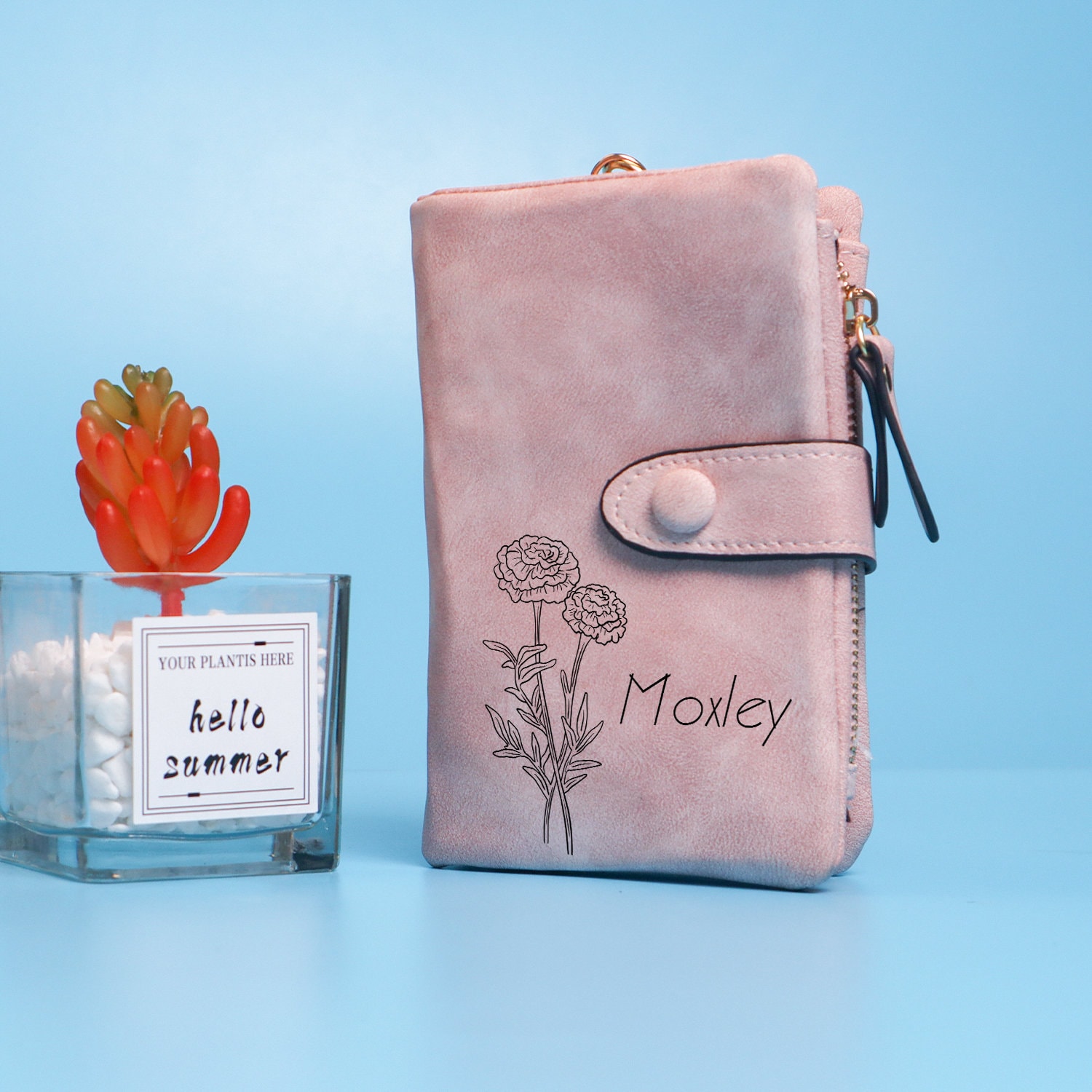 Portafoglio Donna Personalizzato Con Foto - Pelle PU, RFID, Multi Scomparti, Regalo Ideale - Foto 2