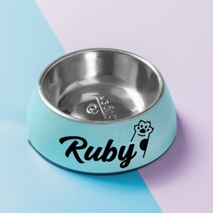 Personalized Name Pet bowl, Custom Pet Bowl,Dog Cat Food Bowl with Name,Small-Large Bowls for Pet,Dog Food Water Bowls