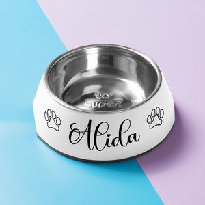 Personalized Name Pet bowl, Custom Pet Bowl,Dog Cat Food Bowl with Name,Small-Large Bowls for Pet,Dog Food Water Bowls
