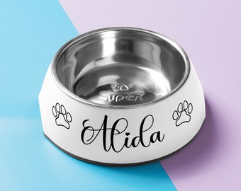 Personalized Name Pet bowl, Custom Pet Bowl,Dog Cat Food Bowl with Name,Small-Large Bowls for Pet,Dog Food Water Bowls