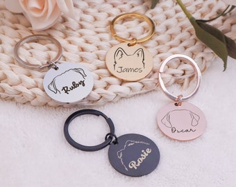 Personalisierte Hundemarke, personalisierte Hundemarke, Hundemarke, gravierte Hundemarke, Hundemarke, Weihnachtsgeschenk, Weihnachtsgeschenk, Rosegold