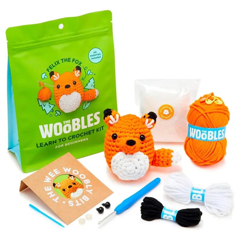 Animals Crochet Kits by Woobles Fox