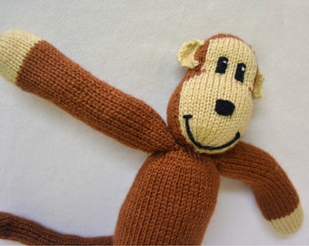 Monty the Monkey knitting pattern/ knitted toy pattern