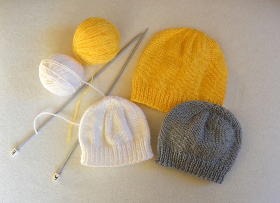 Wool Knitting Pattern Baby Hat Straight Needles Cable Knit Baby