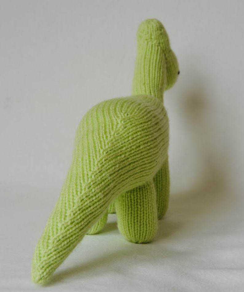 Brax the Brachiosaurus knitting pattern/ knitted toy pattern image 4