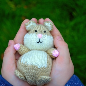 Hazel the Hamster Knitted Toy PDF Knitting Pattern