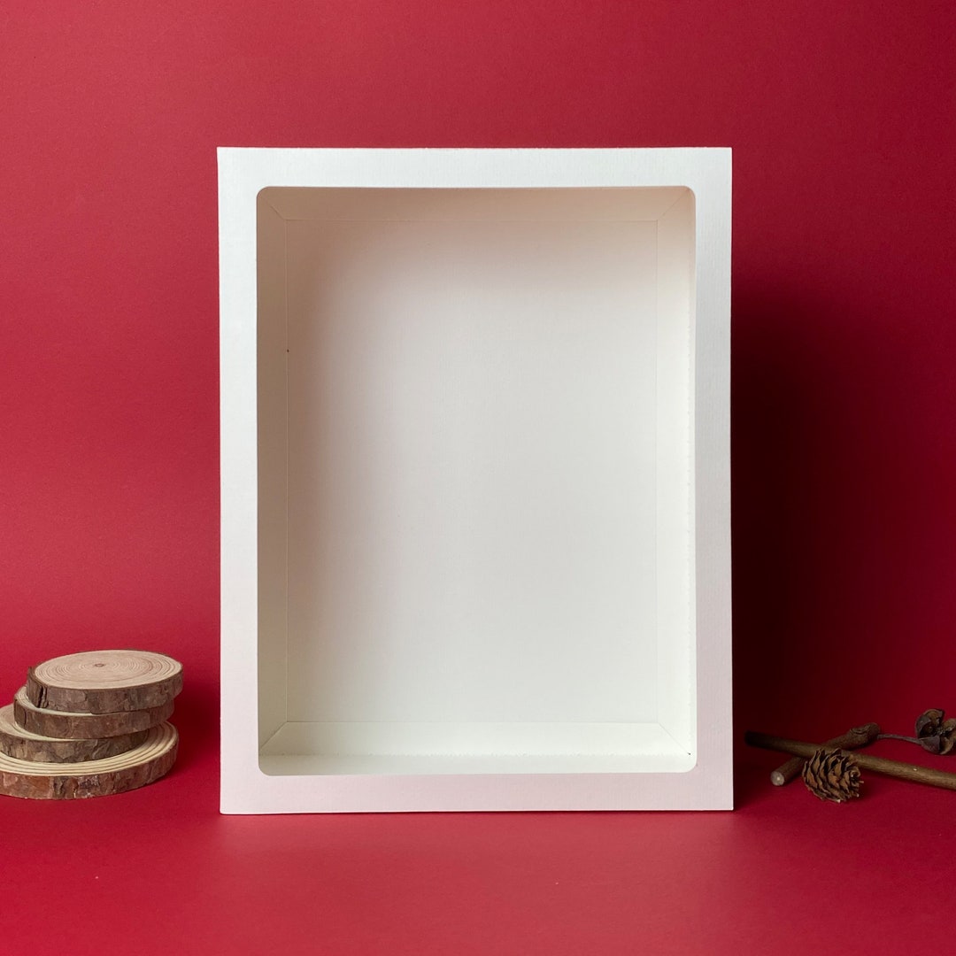 Cardstock Frame Template 20.4x26.4 Cm 3D Shadow Box File 3D Paper Cut