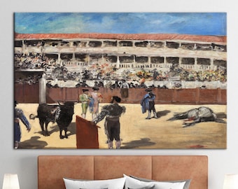 Spanische Stierkampf-Arena, Spanische Matador-Kunst, Leinwand, Stierkampf, Matador, Stierkampf, moderne Kunst,
