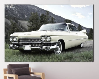 Classic Car Poster, Office Artwork, Garage Canvas, Car Lover Gift Art, Retro Car Canvas, Vintage Car Art Canvas, Car Printed, Car Wall Decor