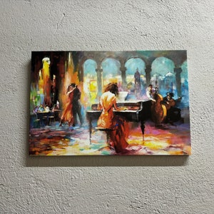 Haenraets Willem, Abstrakte Musik Wand Kunst, Musiker Kunstwerk, Prickelndes Tanzvergnügen Poster, Romantisches Paar Poster,
