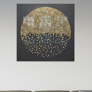 Luxury Glass Wall Art, Modern Wall Art, Gold Tempered Glass, Abstract Glass Art, Tempered Glass Print, Gift For The Home, Saloon Wall Decor,