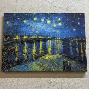 Starry Night Over The Rhone, Starry Night Over The Rhone Poster, The Rhone Poster, Reproduction Artwork, Van Gogh Wall Art,