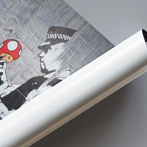 Graffiti Mural, Super Mario Graffiti Wall Paper, Gaming Room Wall Art, Mario Graffiti Mural, Banksy Wall Paper, Street Wall Poster, image 7