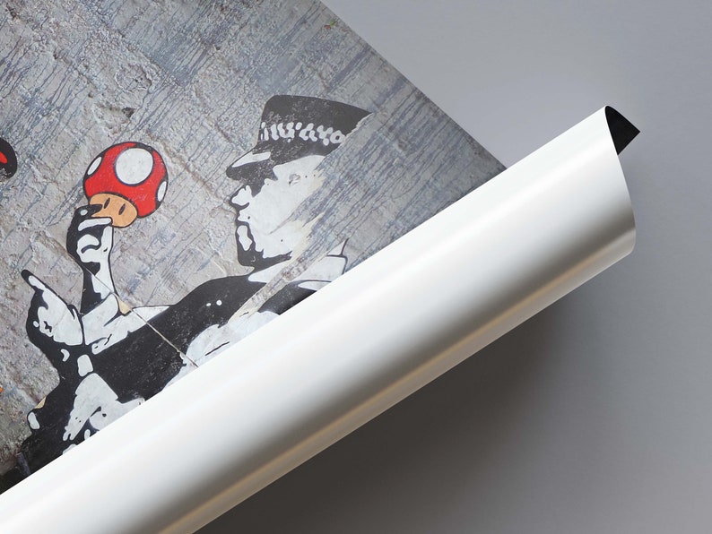 Graffiti Mural, Super Mario Graffiti Wall Paper, Gaming Room Wall Art, Mario Graffiti Mural, Banksy Wall Paper, Street Wall Poster, image 7