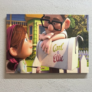 Abstract Art Canvas, Air Balloons Canvas, Movie Up Printed, Carl And Ellie Canvas Art, Modern Wall Decor, Love Artwork,