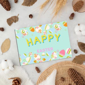 Bearbeitbare Digitale Ostergeschenkkarte | Canva Vorlage | Sofort Download & Anpassen
